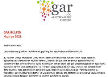 Göç Araştırmaları Derneği Haziran 2023 Bülteni
