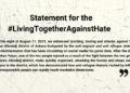 Statement for the #LivingTogetherAgainstHate 6 Statement for the #LivingTogetherAgainstHate